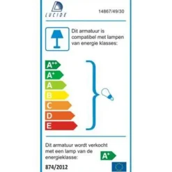 Lucide LED sokkellamp buiten ARNE IP44 - zwart - Ø6,3 cm