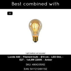 Lucide MAYA Hanglamp - Beige