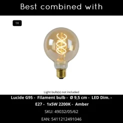 Lucide POLA Wandlamp - Blauw