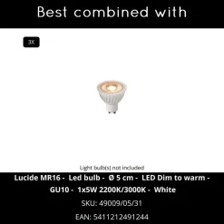 Lucide PUNCH Plafondspot - Wit