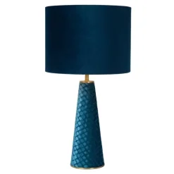 Lucide tafellamp Extravaganza Velvet - turquoise