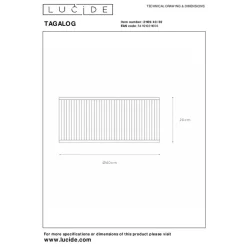 Lucide TAGALOG Plafonnière - Zwart
