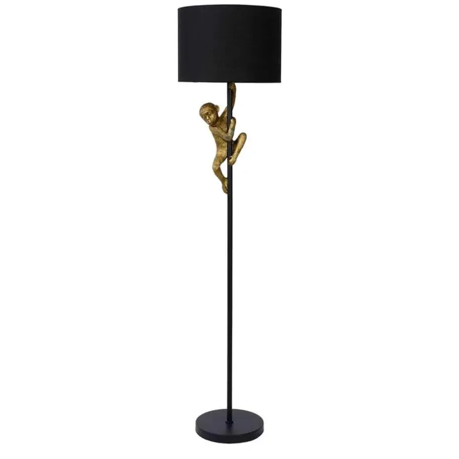 Lucide vloerlamp Extravaganza Chimp - zwart