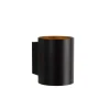 Lucide wandlamp Xera rond - zwart