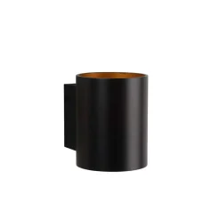 Lucide wandlamp Xera rond - zwart