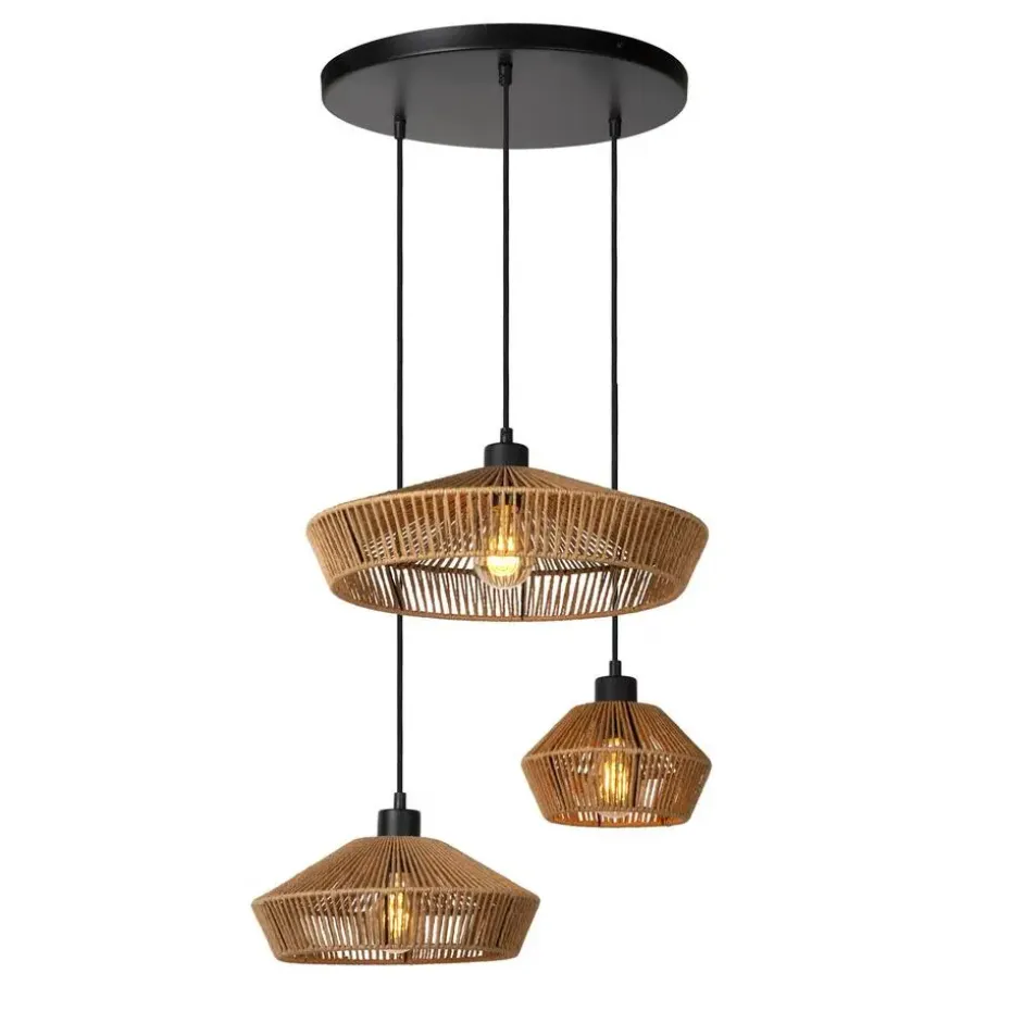 Lucide YUNKAI Hanglamp - Naturel