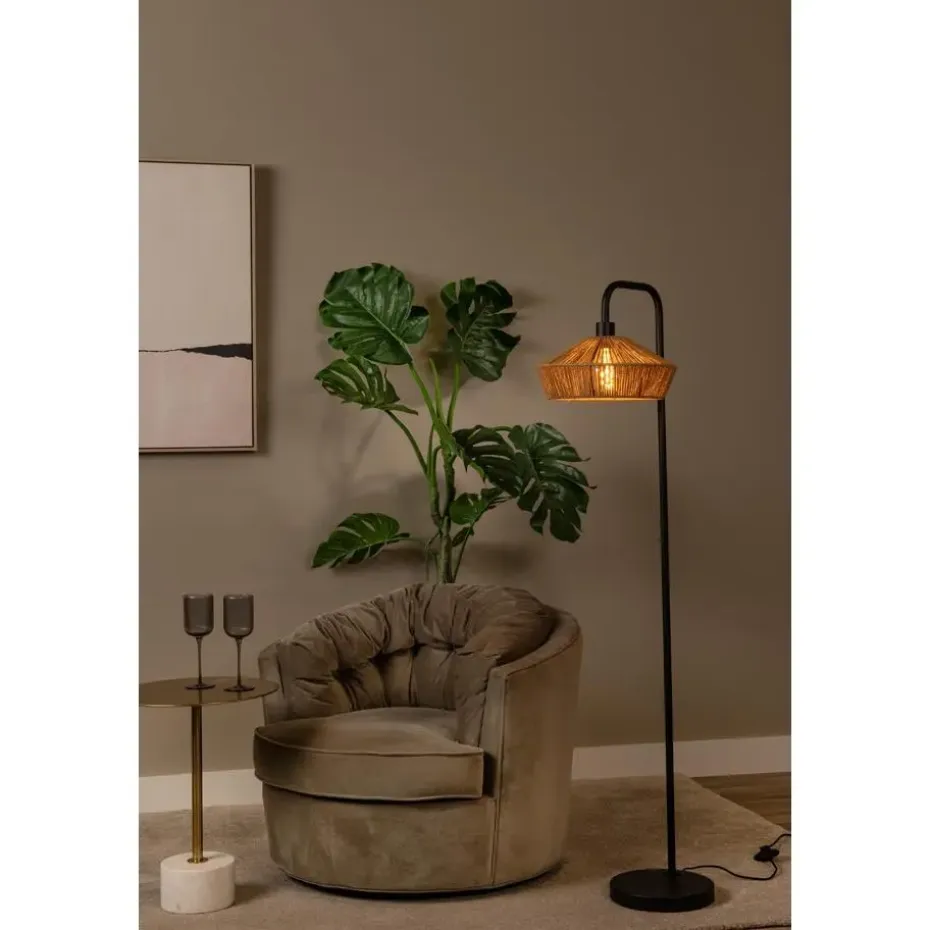 Lucide YUNKAI Vloerlamp - Naturel