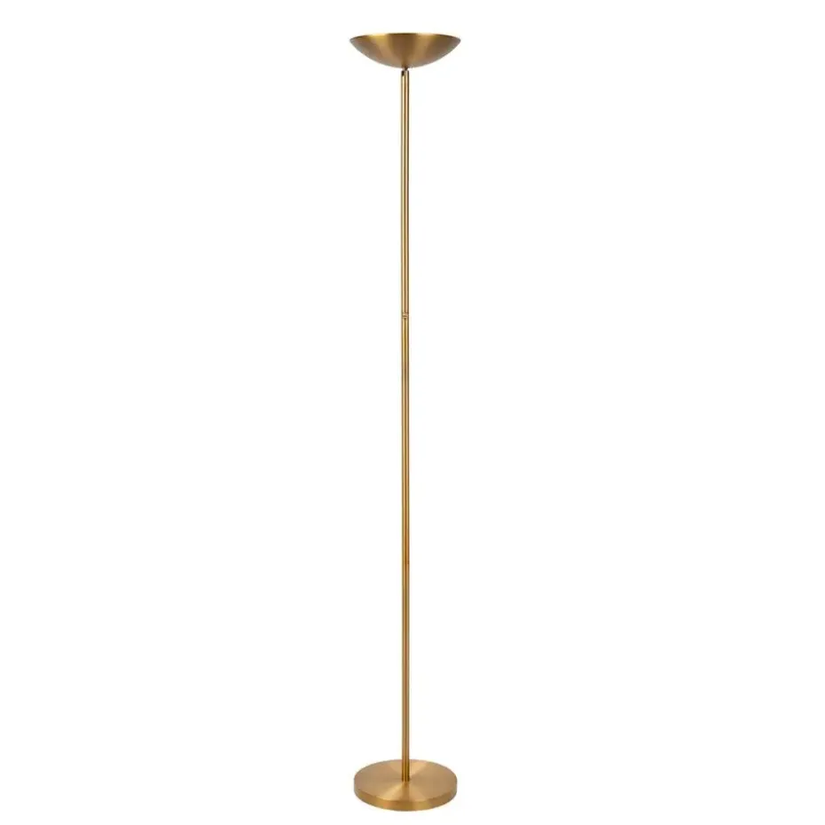 Lucide ZENITH Vloerlamp - Mat Goud / Messing
