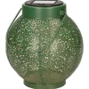 Lumineo Lantaarn - solar - groen - metaal - cirkel patroon - 16 cm