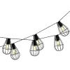 Lumineo Lichtsnoer - solar - metaal - 8 lampjes - 350 cm