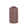 LUMIZ Solar Lampion Folia Cylinder - 18 cm - Plum