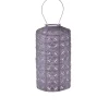 LUMIZ Solar Lampion Mandela Cylinder - 18 cm - Lichtpaars