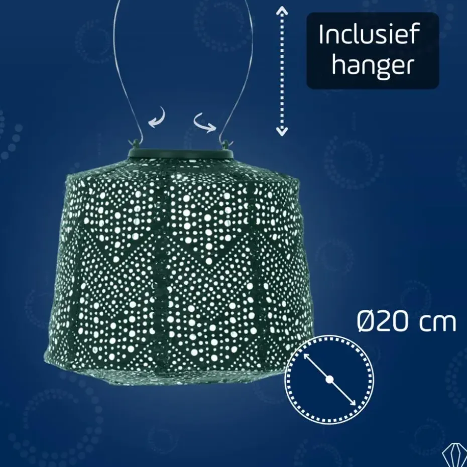 LUMIZ Solar Lampion Verso Lamp - 20 cm - Groen