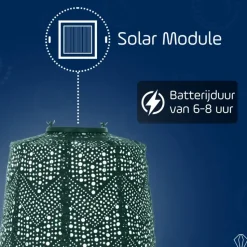 LUMIZ Solar Lampion Verso Lamp - 20 cm - Groen