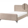 LUNAN - Tweepersoonsbed - Beige - 120 x 200 cm - Bouclé