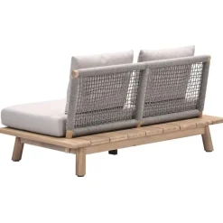 Lunar tweezitsbank - acaciahout met white wash - taupe - grey sand