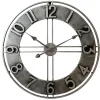 LW Collection Wandklok Becka grijs zilver 80cm