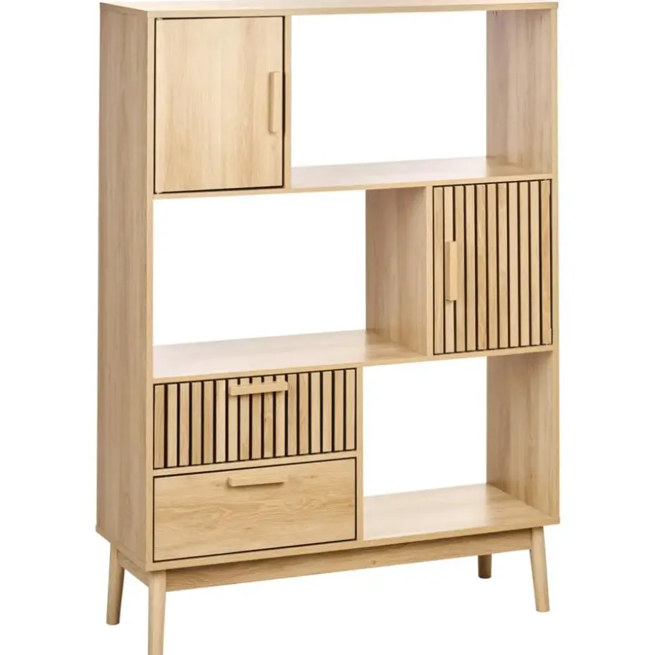 LYNWOOD - Boekenkast - Lichthout - MDF