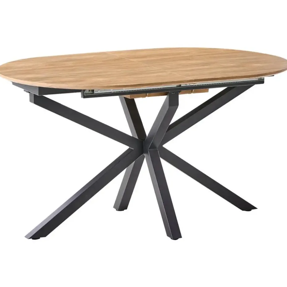 MACQUARIE - Eettafel uitschuifbaar - Bruin - 140/180 x 90 cm - MDF