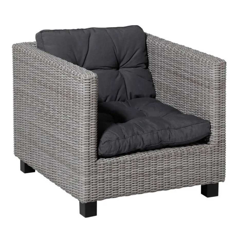 Madison - Florance Rugkussen Panama grey - Ca. 43x73 cm - Set van 2
