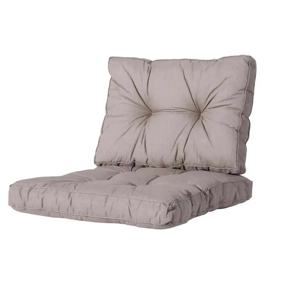 Madison - Florance Rugkussen Basic taupe - Ca. 43x60 cm - Set van 2