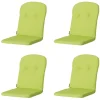 Madison - Kuipstoelkussen Hoge Rug Panama lime - Ca. 96x45 cm - Set van 4