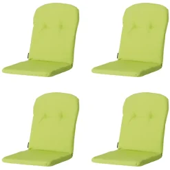 Madison - Kuipstoelkussen Hoge Rug Panama lime - Ca. 96x45 cm - Set van 4