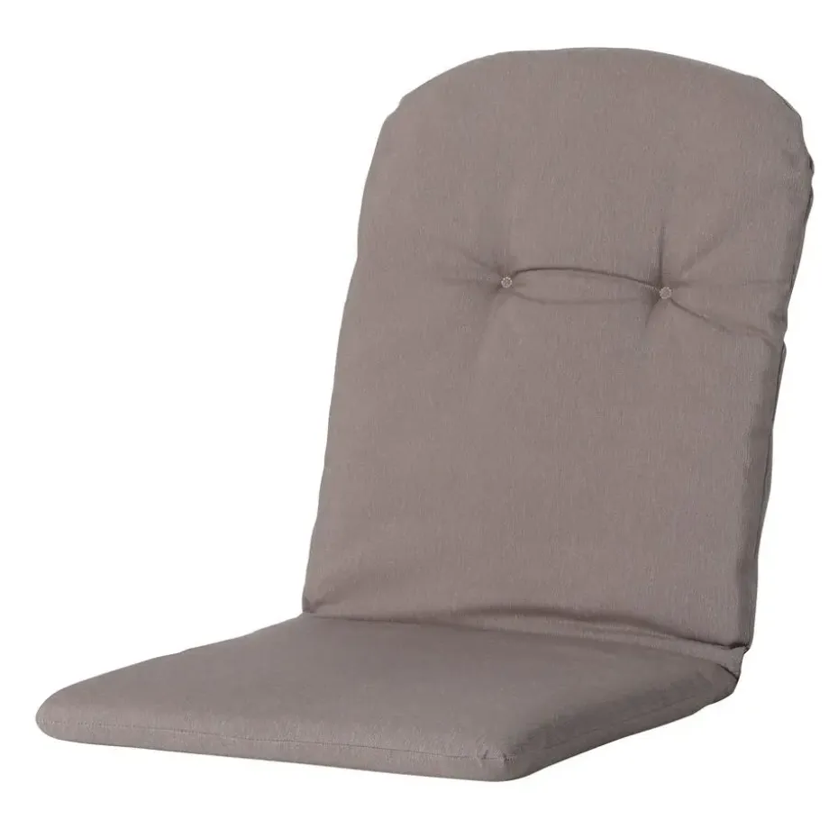 Madison - Kuipstoelkussen Hoge Rug Panama taupe - Ca. 96x45 cm - Set van 4