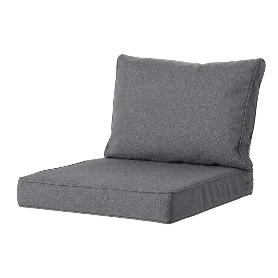 Madison - Lounge Profi-Line Manchester grey - Ca. 43x73 cm - Set van 2
