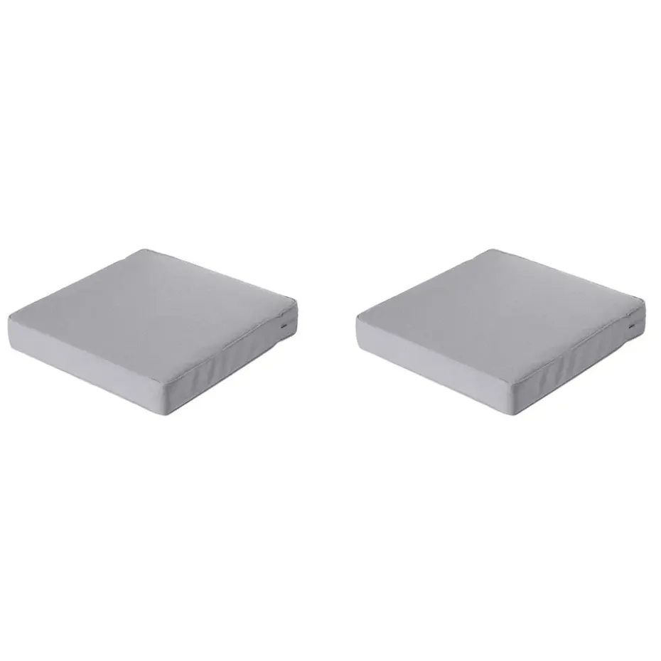 Madison - Lounge Profi-Line Zitkussen Manchester l-grey - 60x60 cm - Set van 2