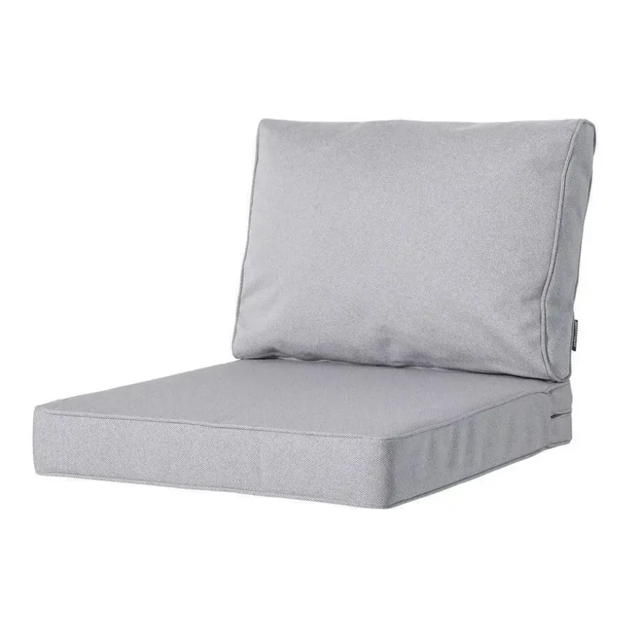 Madison - Lounge Profi-Line Zitkussen Manchester l-grey - 60x60 cm - Set van 2