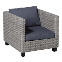 Madison - Lounge Profi-Line Zitkussen Manchester grey - 73x73 cm - Set van 2