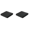 Madison - Lounge Profi-Line Zitkussen Rib black - Ca. 60x60 cm - Set van 2