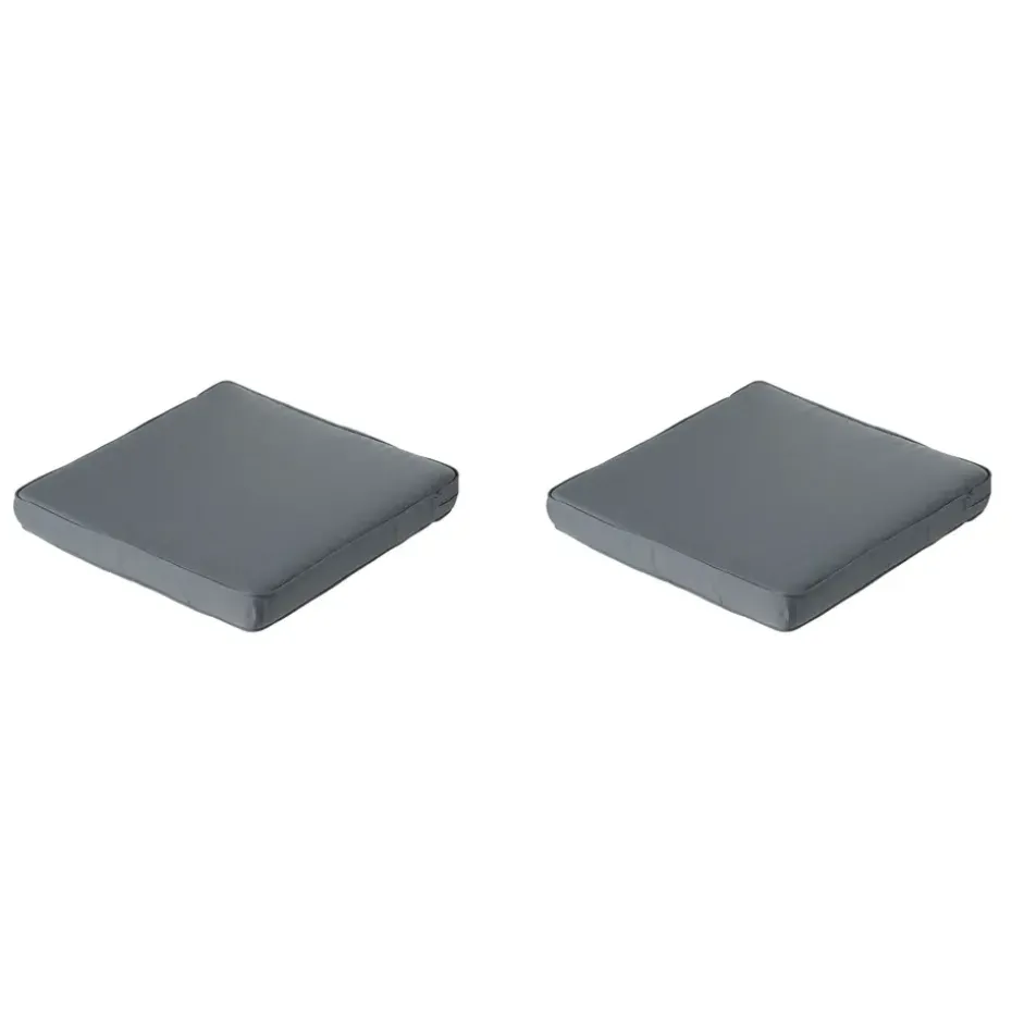 Madison - Lounge Profi-Line Zitkussen Rib grey - Ca. 73x73 cm - Set van 2