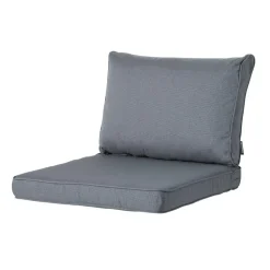 Madison - Lounge Profi-Line Zitkussen Rib grey - Ca. 73x73 cm - Set van 2