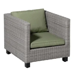 Madison - Lounge Profi-Line Zitkussen Panama sage - Ca. 60x60 cm - Set van 2