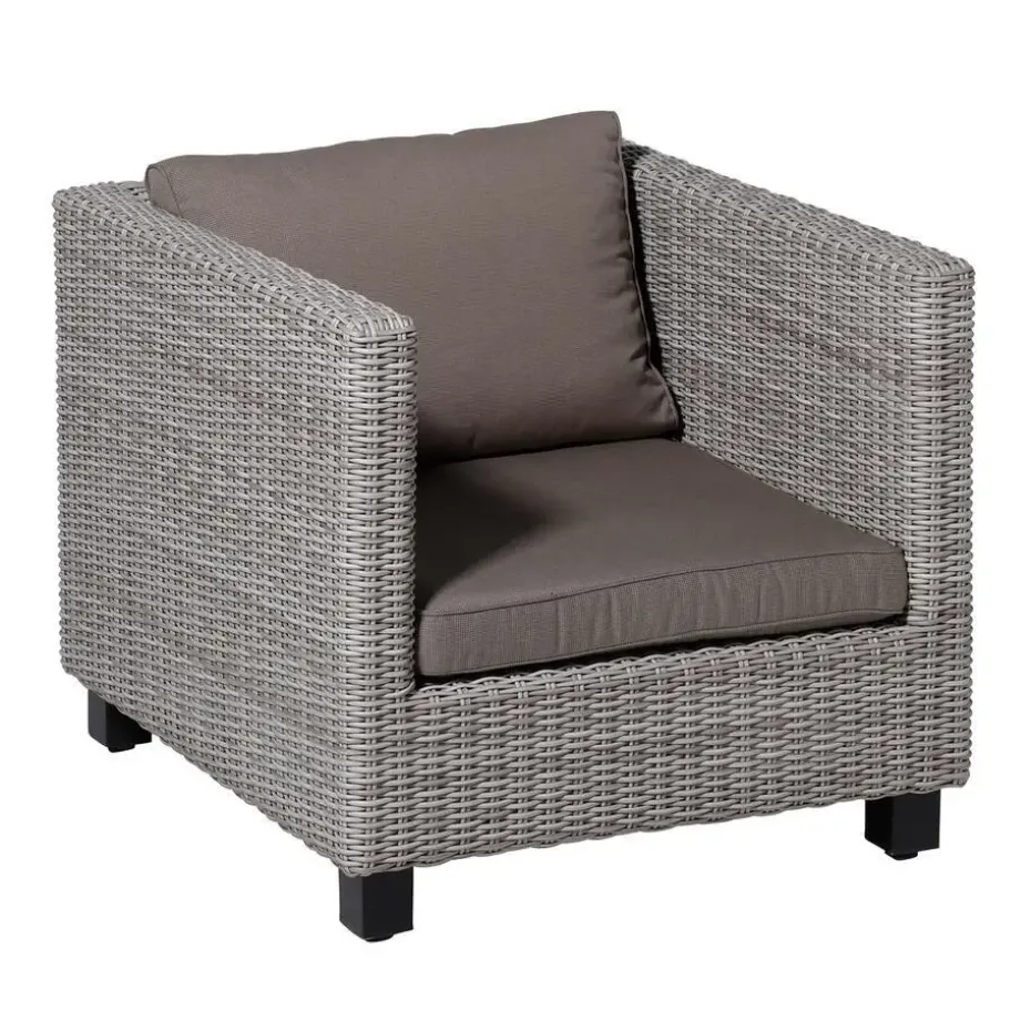Madison - Lounge Profi-Line Zitkussen Rib liver - Ca. 60x60 cm - Set van 2