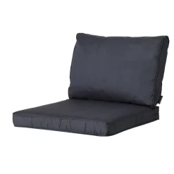 Madison - Lounge Rugkussen Basic black - Ca. 40x60 cm - Set van 2