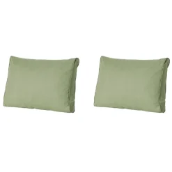 Madison - Lounge Rugkussen Basic green - Ca. 43x73 cm - Set van 2