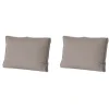 Madison - Lounge Rugkussen Rib liver - Ca. 43x73 cm - Set van 2