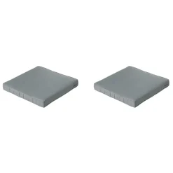 Madison - Lounge Zitkussen Basic grey - Ca. 60x60 cm - Set van 2