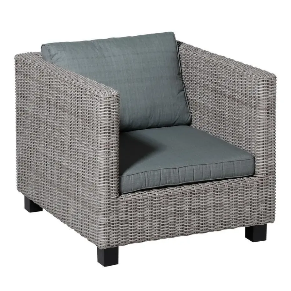 Madison - Lounge Zitkussen Basic grey - Ca. 73x73 cm - Set van 2
