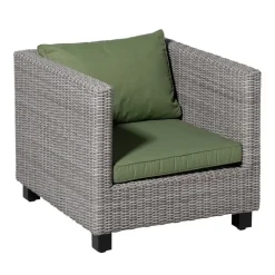 Madison - Lounge Zitkussen Basic green - Ca. 60x60 cm - Set van 2