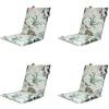 Madison - Stapelstoelkussen Grasse green - Ca. 97x49 cm - Set van 4