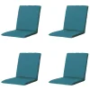 Madison - Stapelstoelkussen Panama sea blue - Ca. 97x49 cm - Set van 4
