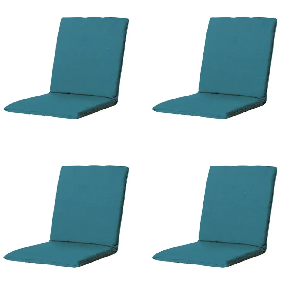 Madison - Stapelstoelkussen Panama sea blue - Ca. 97x49 cm - Set van 4