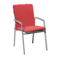 Madison - Stapelstoelkussen Panama brick red - Ca. 97x49 cm - Set van 4