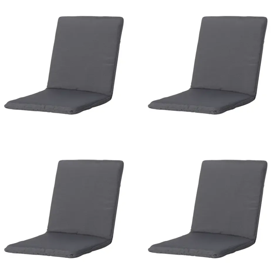 Madison - Stapelstoelkussen Panama grey - Ca. 97x49 cm - Set van 4