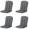 Madison - Tuinkussen Carlo / Calvia Panama grey - Ca. 100x48 cm - Set van 4