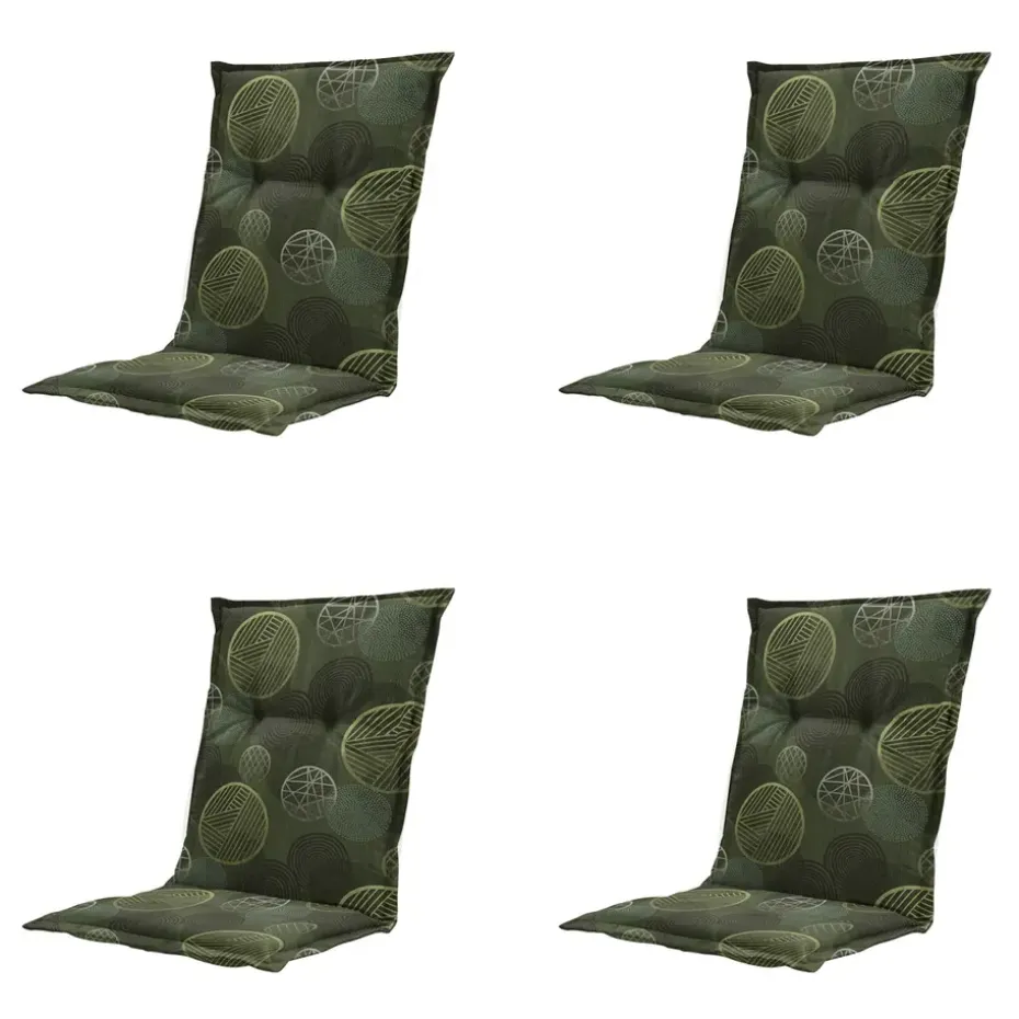 Madison - Tuinkussen Circle green - Ca. 105x50 cm - Set van 4